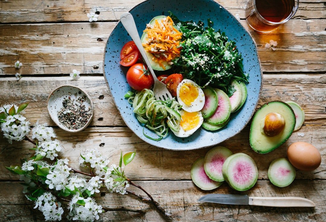 Alimentação saudável com vegetais frescos