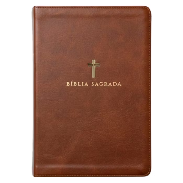 Bíblia Sagrada de capa marrom
